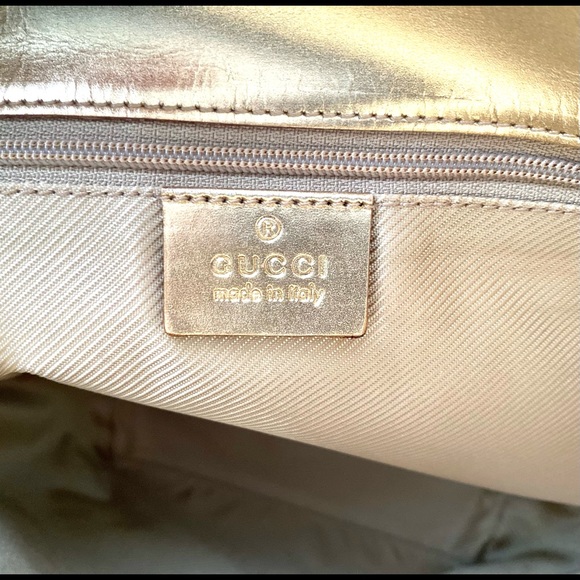 Small Gucci Monogram Guccissima Baby Blue Canvas Tote - Picture 7 of 15